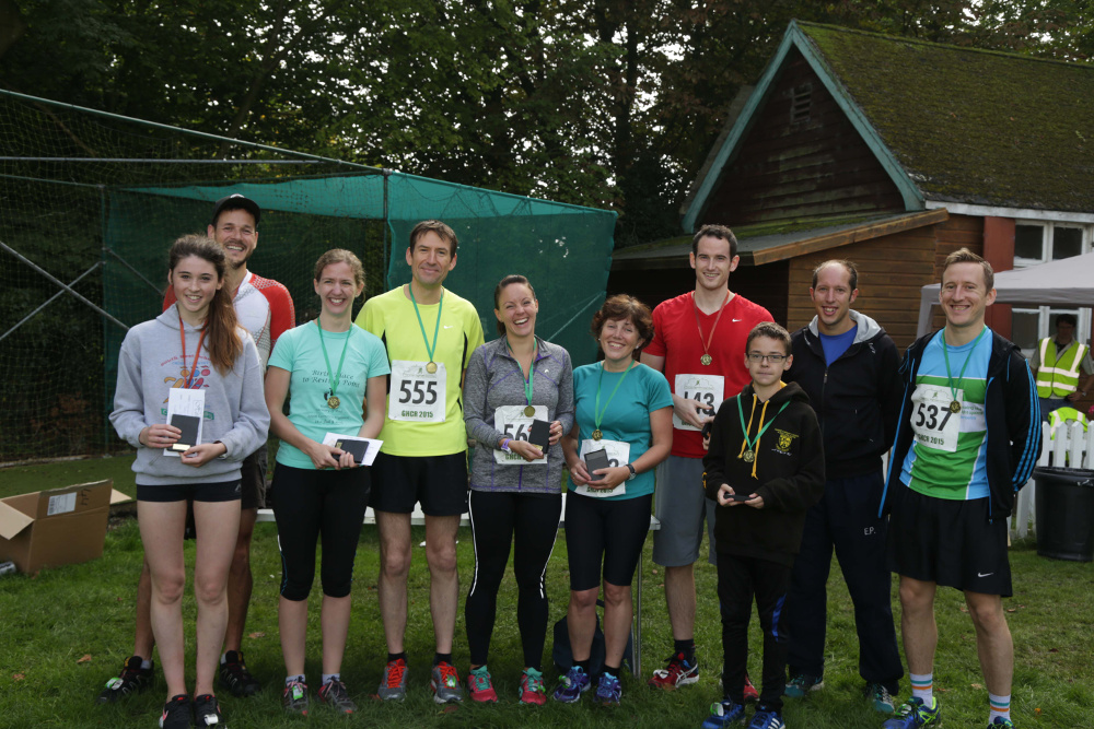 Great Highnam Court Run - 1st, 2nd & 3rd placed runners